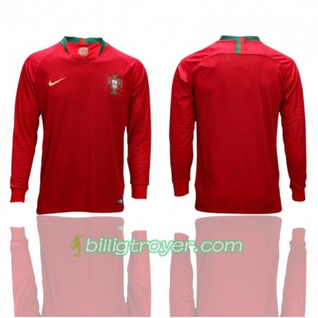 Billige Fotballdrakter Portugal VM 2018 Hjemmedraktsett Langermet